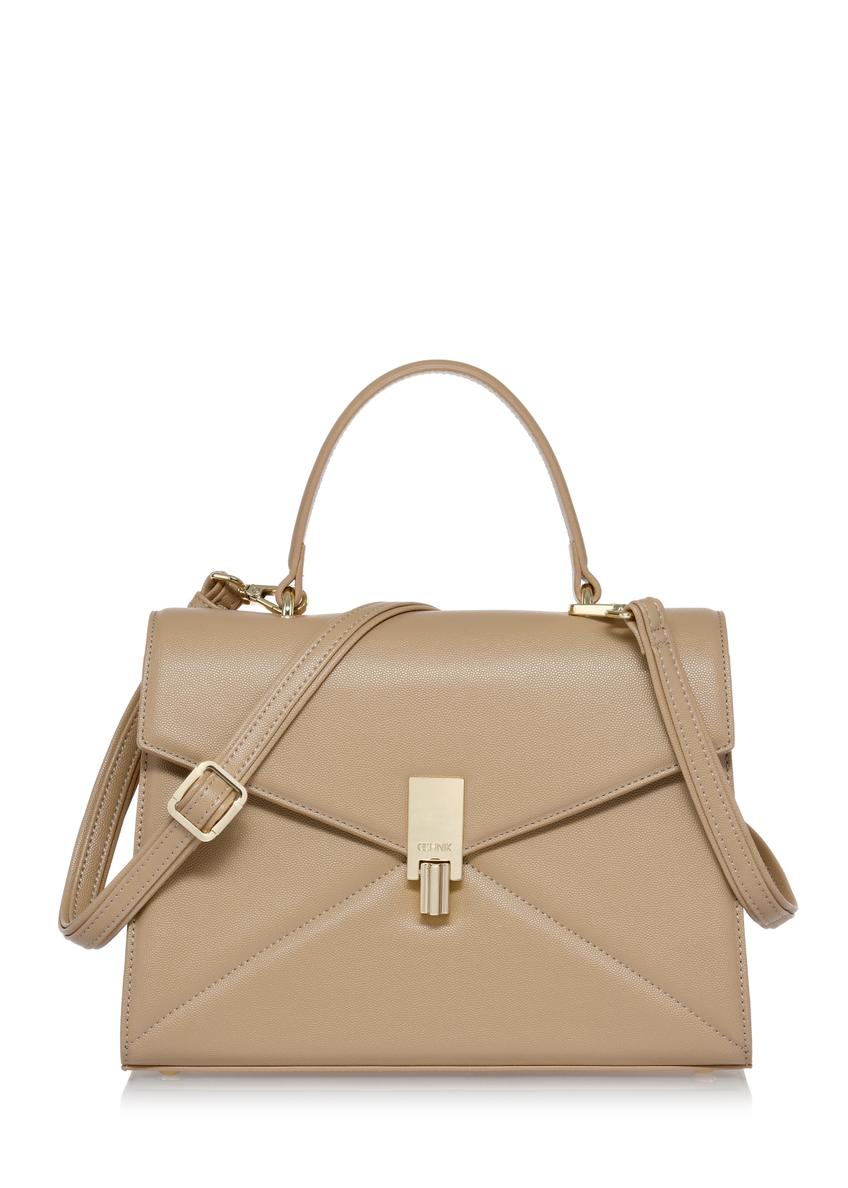 Women's beige envelope mailbag TOREC-0893-81(W24)-07