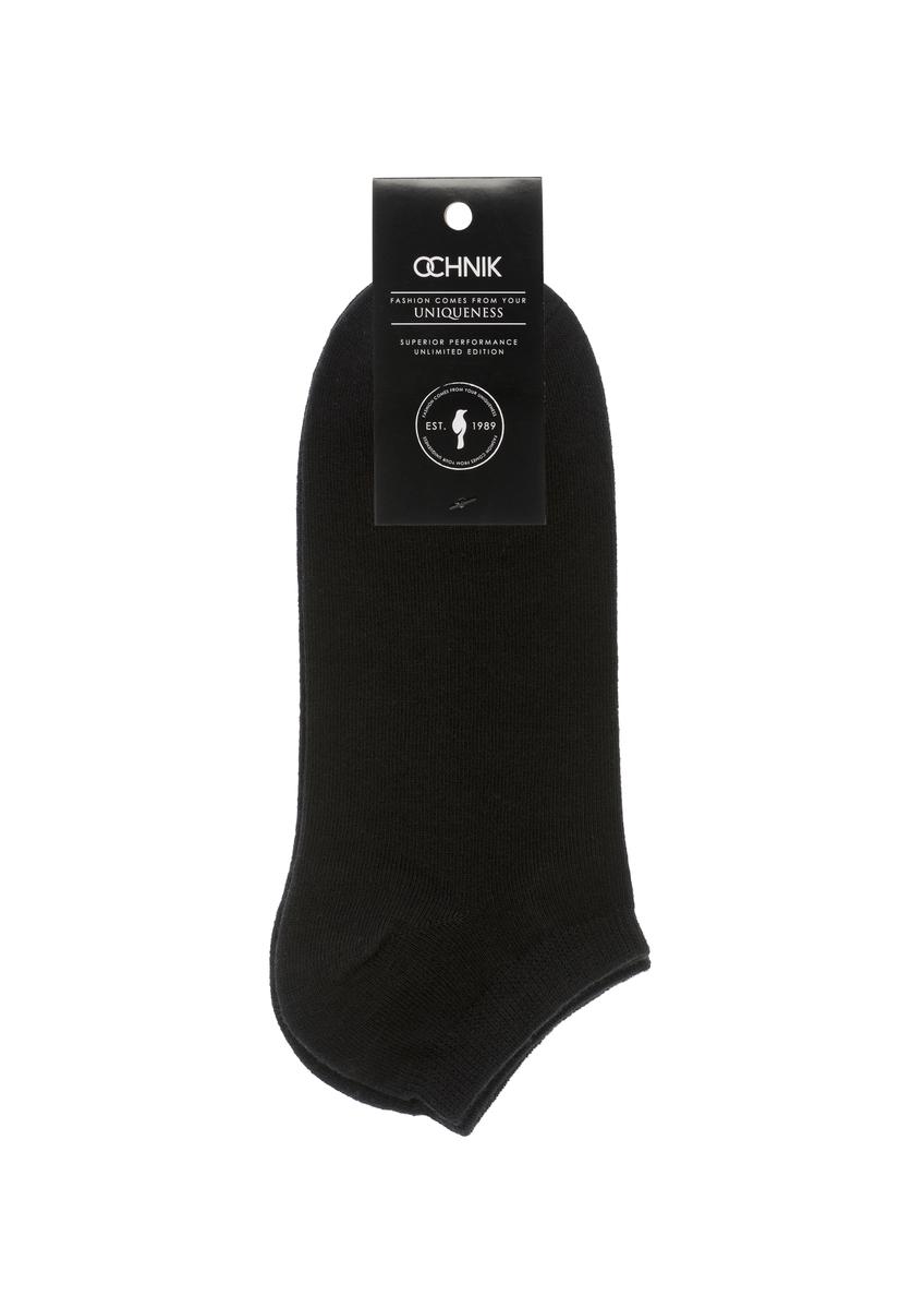 Men's short black socks SKAMT-0151A-99(W24)