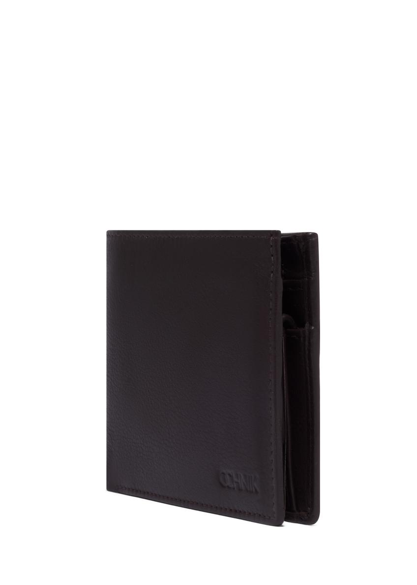 Small men's leather wallet in brown color PORMS-0708-1H(Z26)