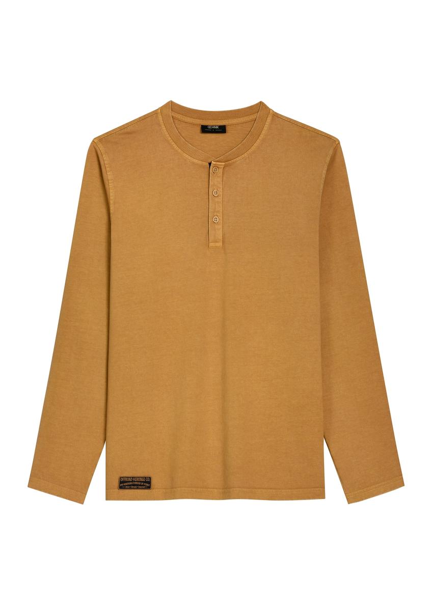 Men's mustard longsleeve LSLMT-0015-2D(Z26)