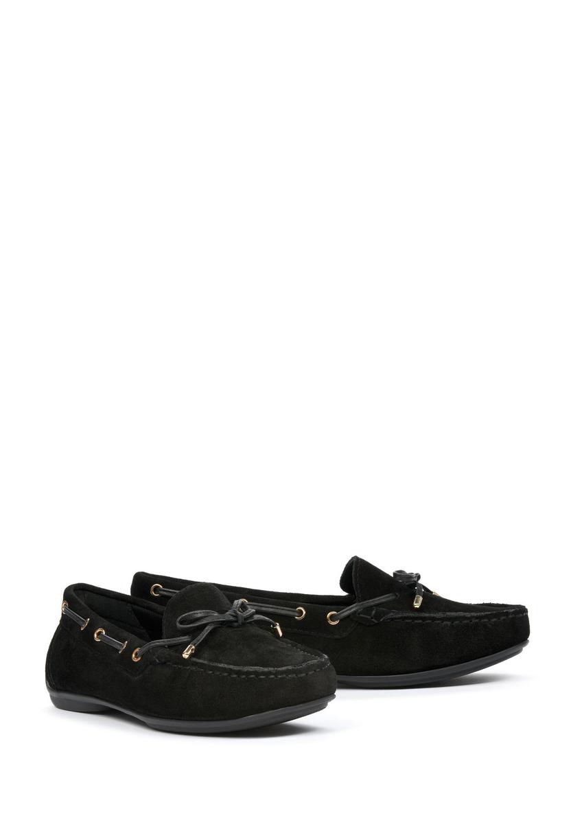 Black women's loafers BUTYD-1053A-99(W25)