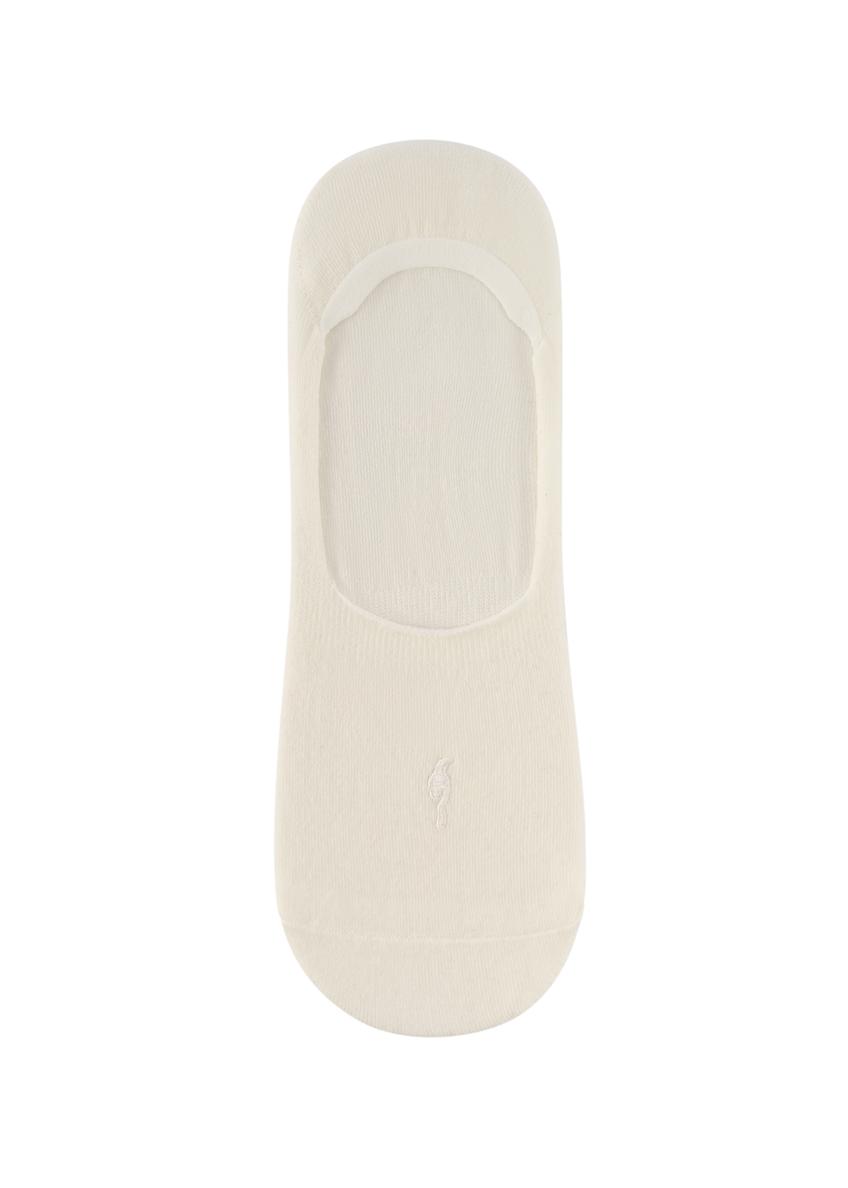 Cream men's socks SKAMT-0150B-0B(W26), front product view on white background.