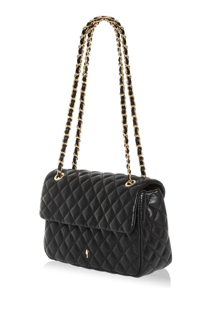 Black quilted chain bag TOREC-0443D-99(W25)