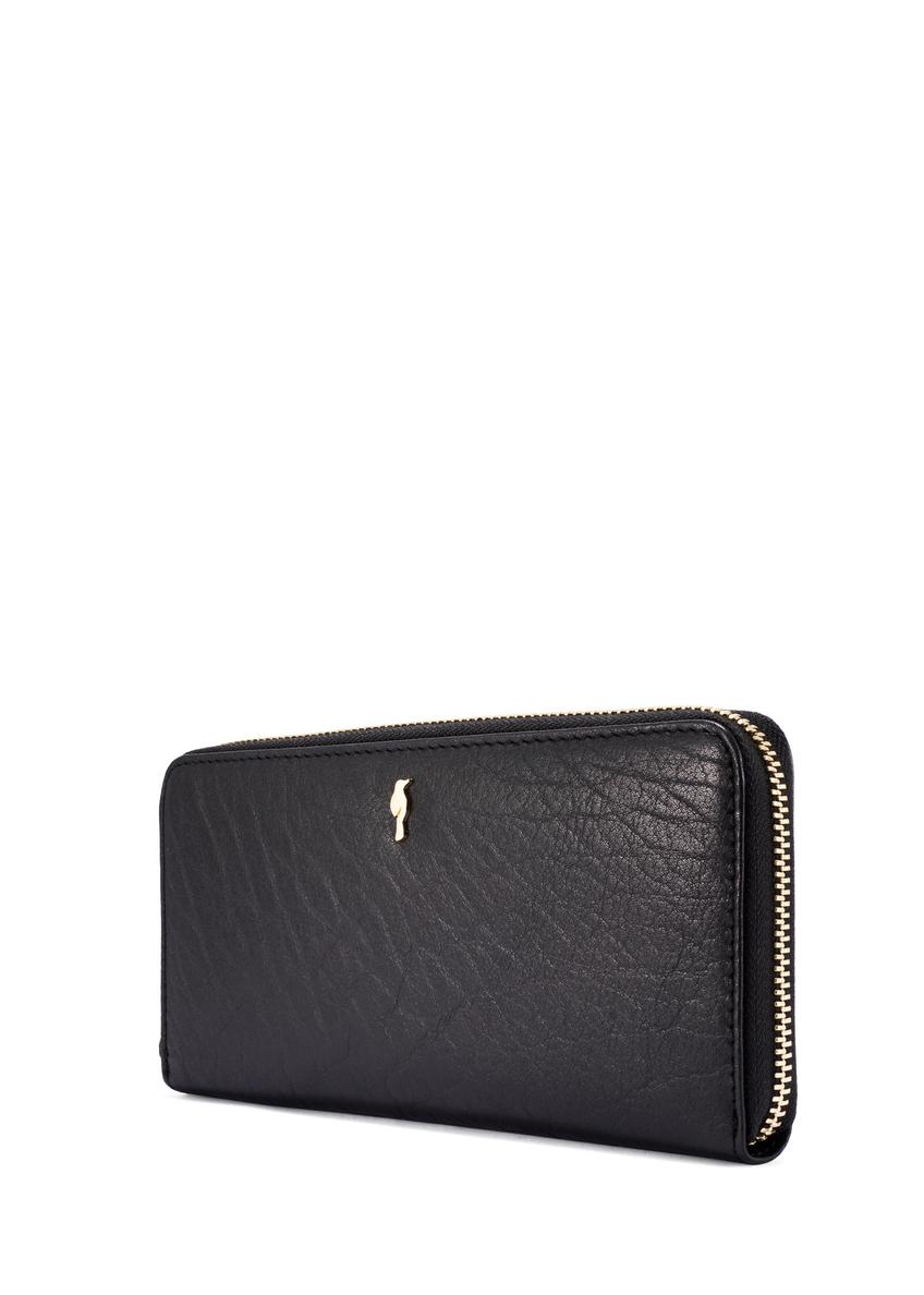Black leather women's wallet PORES-0985-99(W26)
