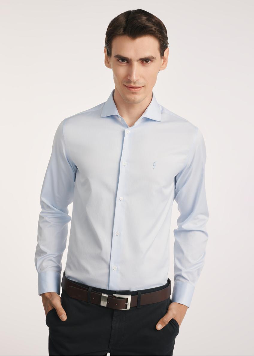 Blue men's shirt KOSMT-0352-62(Z25)