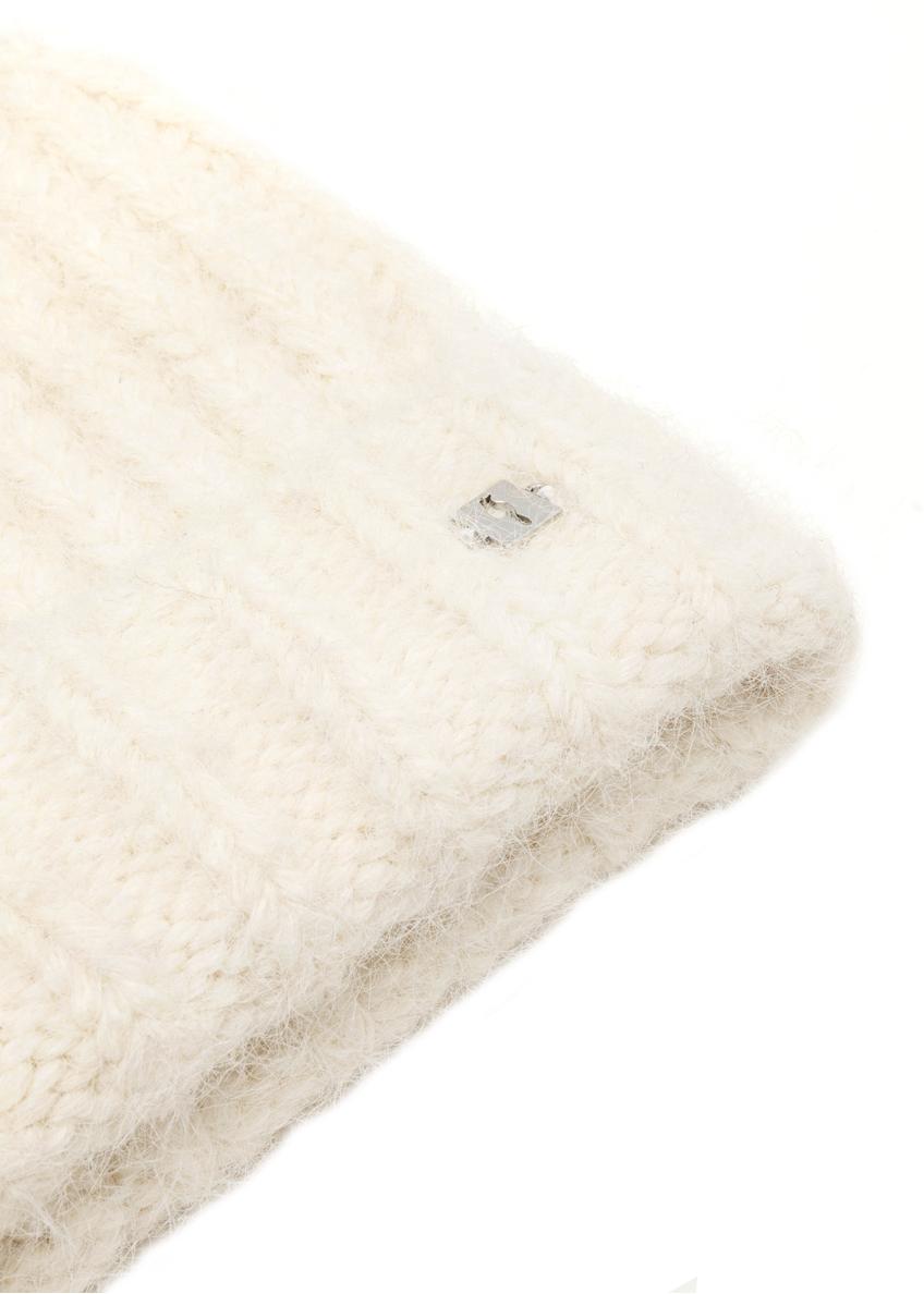 Cream women's wool hat CZADT-0205-0B(Z26)