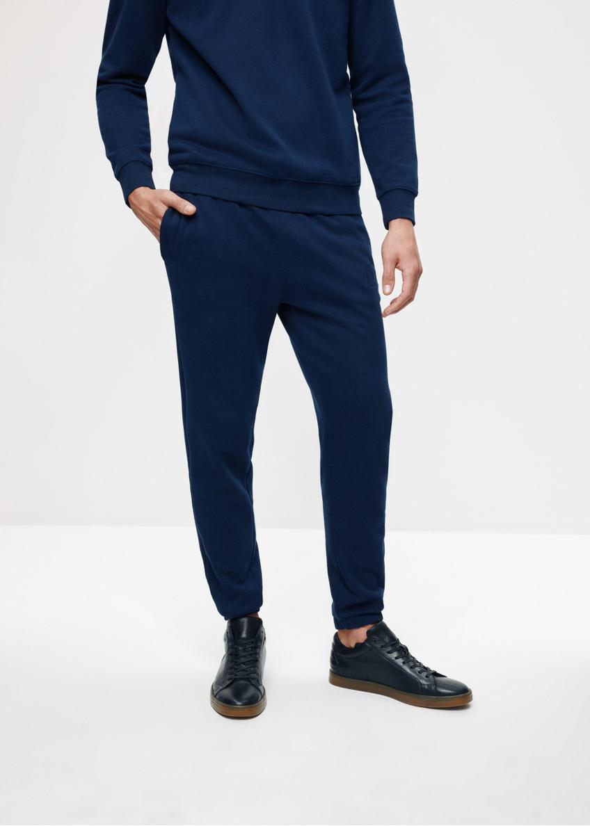 Navy blue men's sweatpants SPOMT-0101-68(Z24)