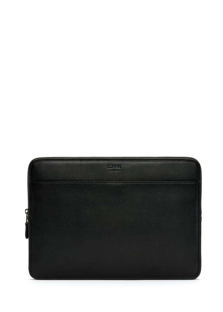 Black leather laptop briefcase TORMS-0455-99(W25)