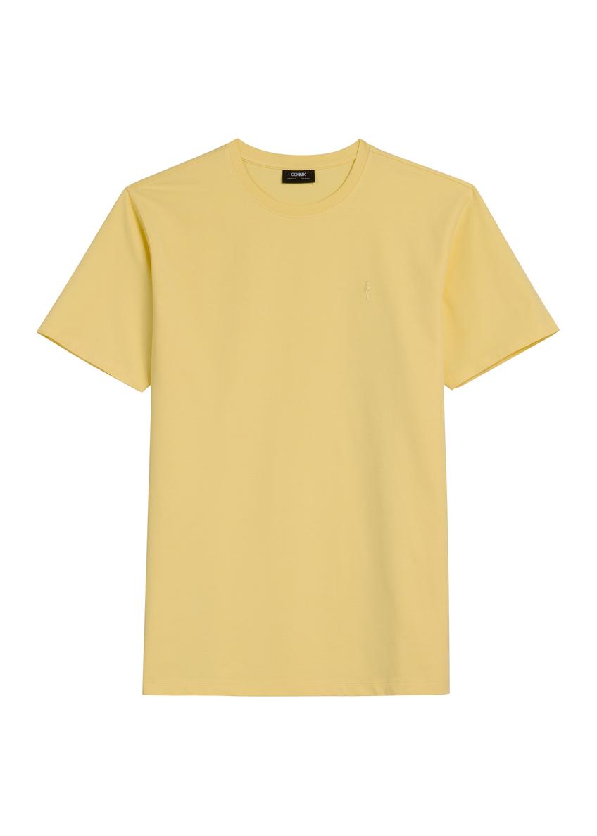 Men's yellow T-shirt TSHMT-0120-2B(W26)