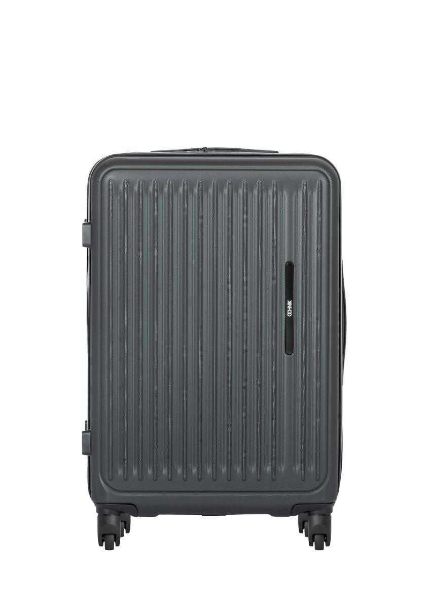 Medium suitcase on wheels WALAB-0082-99-24(W26), front product view on white background.