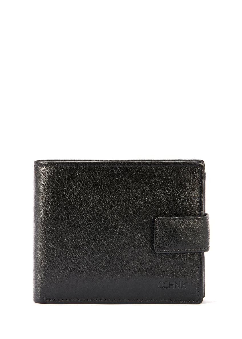 Black men's leather wallet PORMS-0651-99(W25)