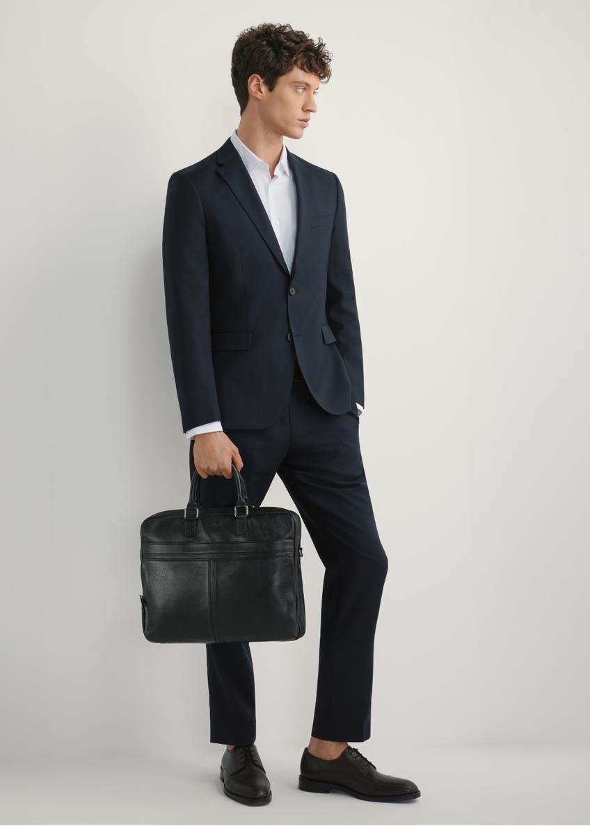 Black leather men's bag TORMS-0456-99(W25)