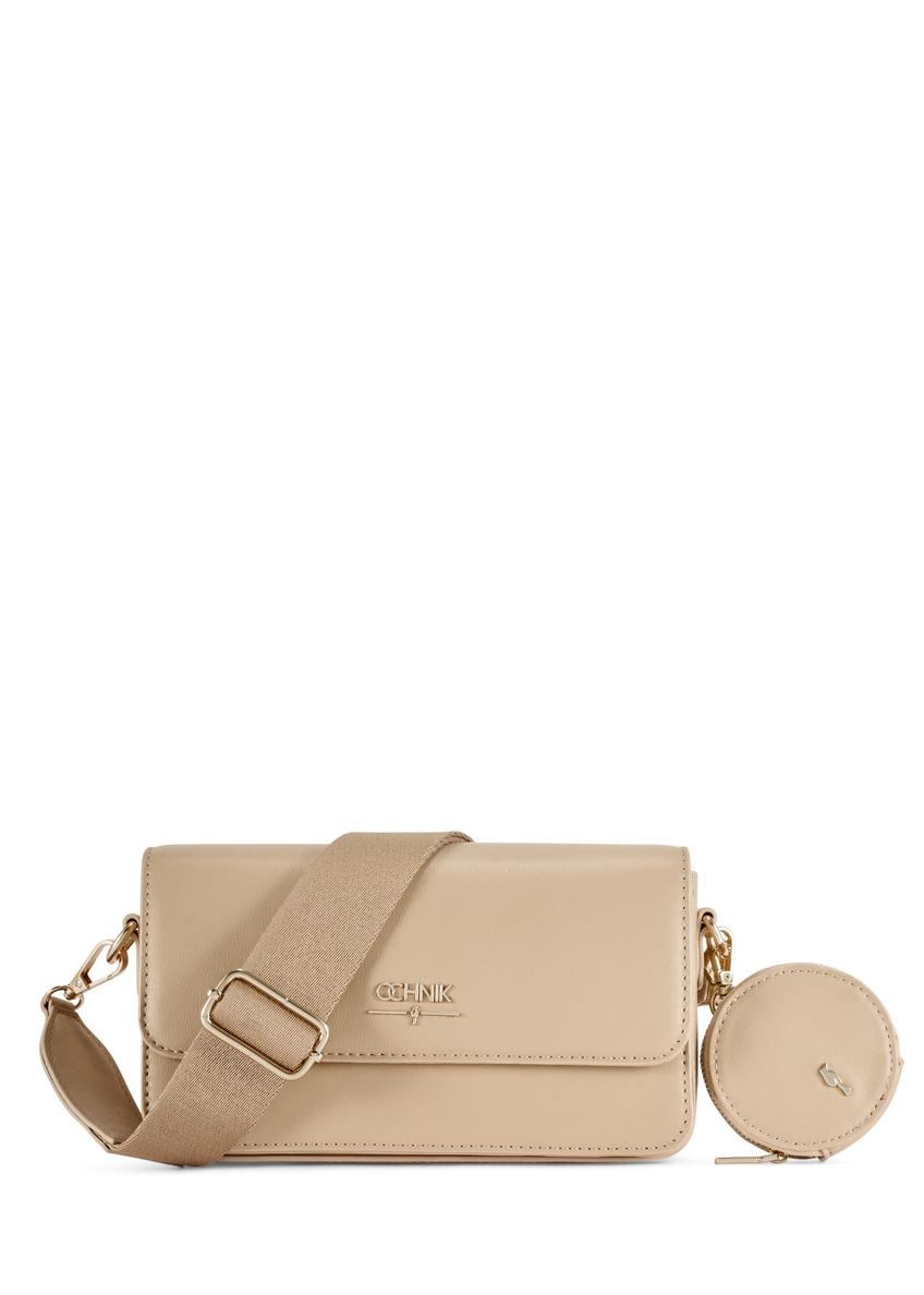 Small beige women's handbag TOREC-1171-1B(W26)
