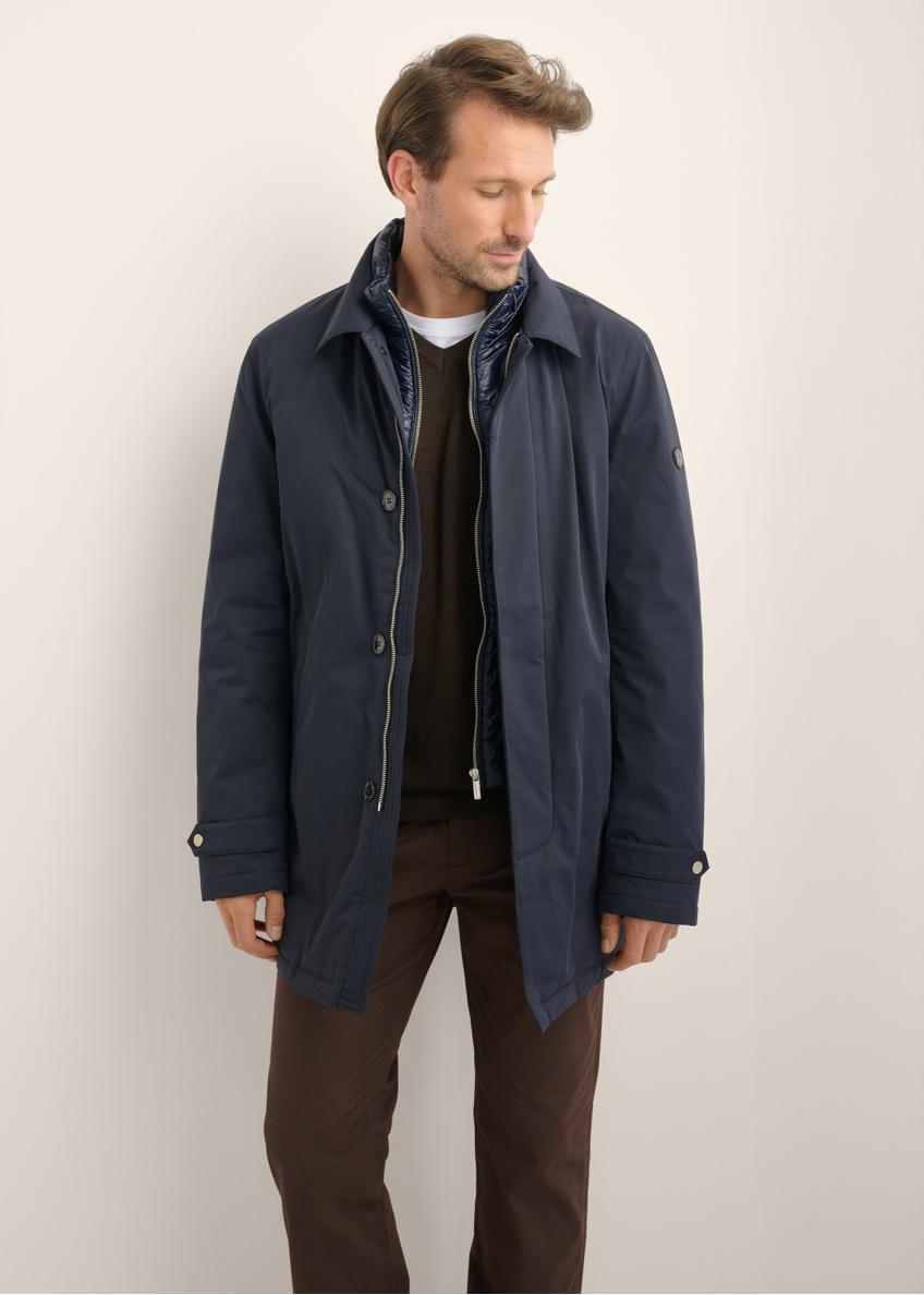 Dark navy men's winter jacket KURMT-0438-7E(Z26)