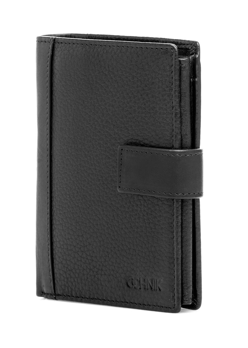 Black leather men's wallet PORMS-0682-99(W26)