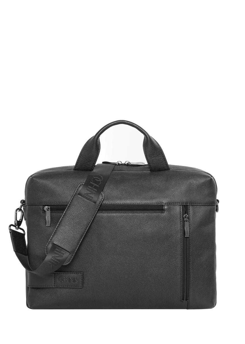 Black leather men's bag TORMS-0250B-99(Z26)