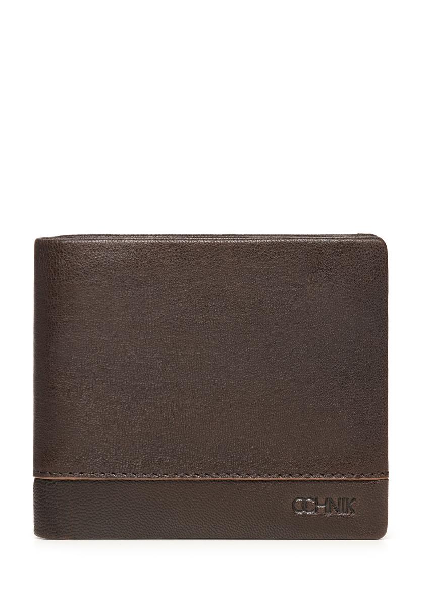 Brown leather men's wallet PORMS-0667-89(Z25)