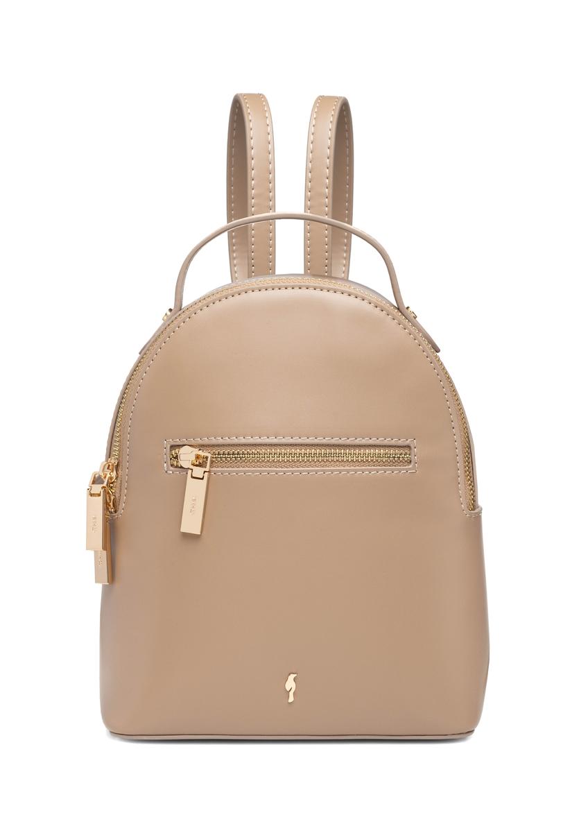 Small beige women's backpack TOREC-1128-1D(W26)