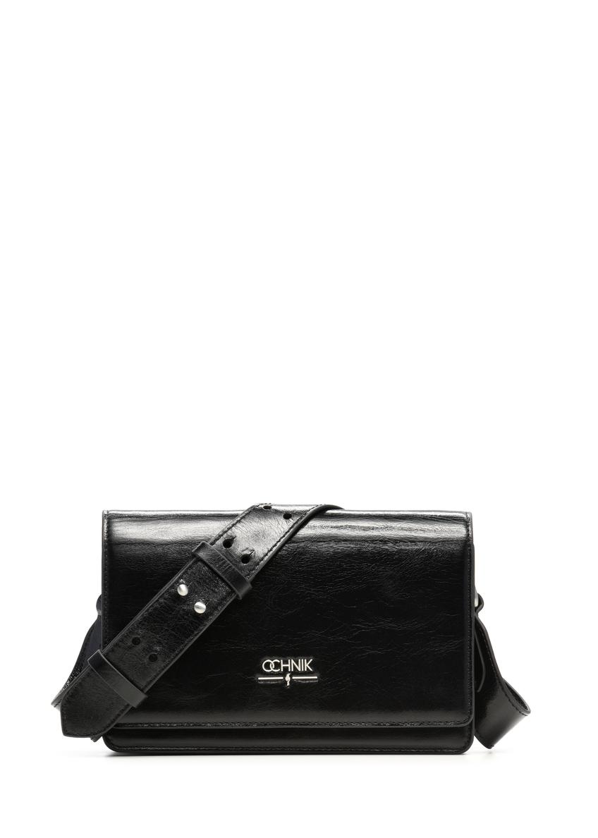 Black elegant leather women's handbag TORES-1356-9F(Z26)