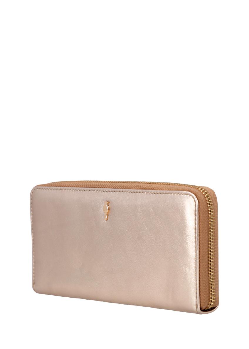Large gold leather women's wallet PORES-1028-2X(Z26)