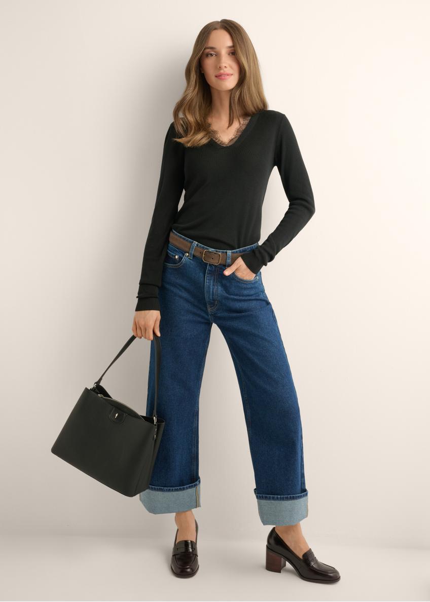 Black women's shoulder bag TOREC-1297-9I(Z26)