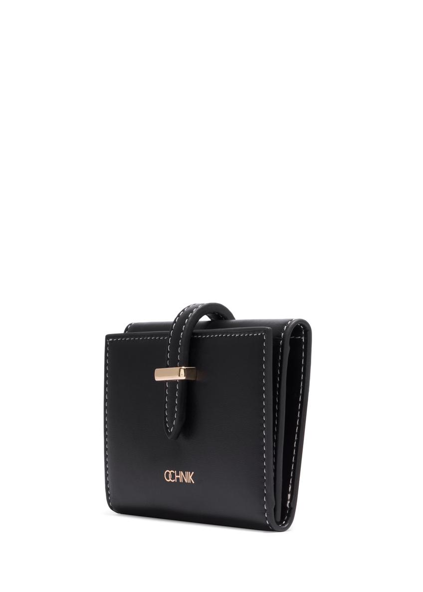 Black leather women's wallet PORES-1007-99(Z26)