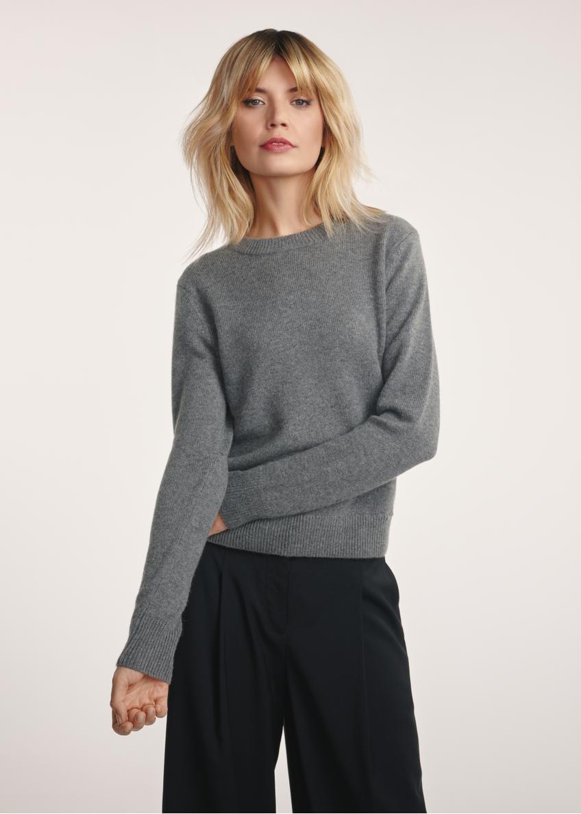 Gray women's sweater SWEDT-0251-91(Z25)