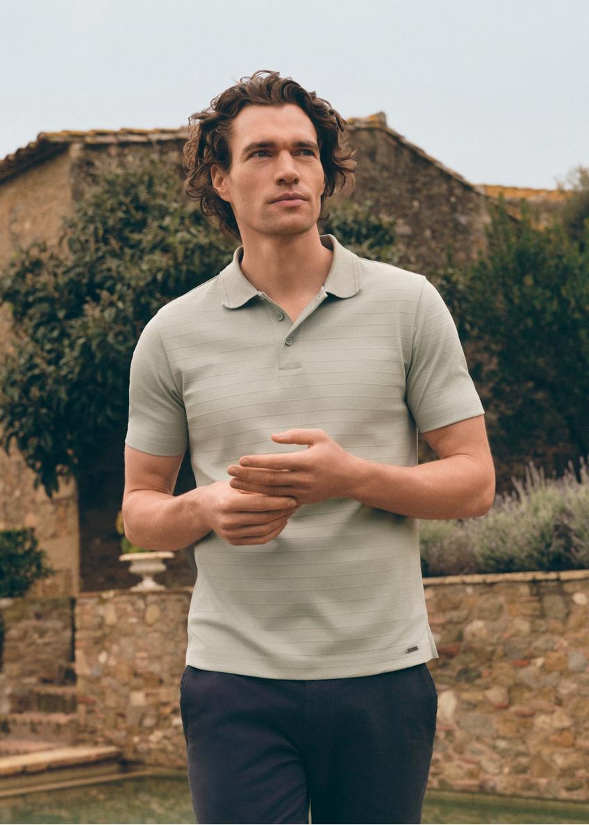 Cotton mint polo shirt POLMT-0076-53(W25)