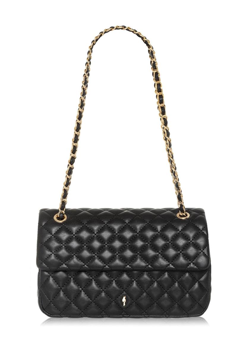 Black quilted chain bag TOREC-0443D-99(W25)-08