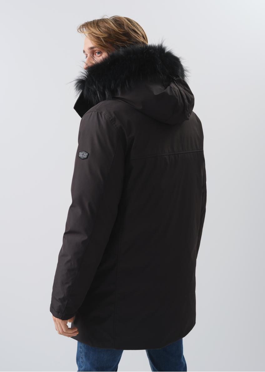 Men's winter jacket with hood KURMT-0320-99(Z24)