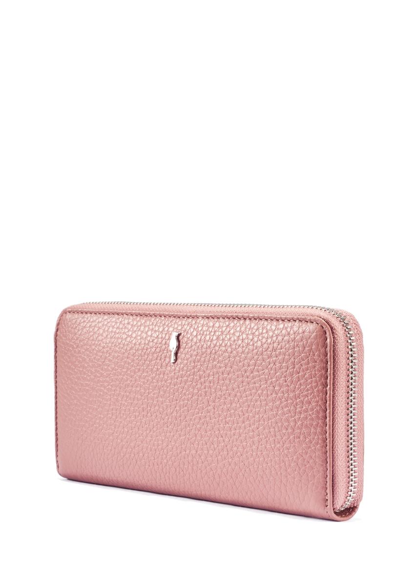 Large pink leather women's wallet PORES-0800F-31(W25)