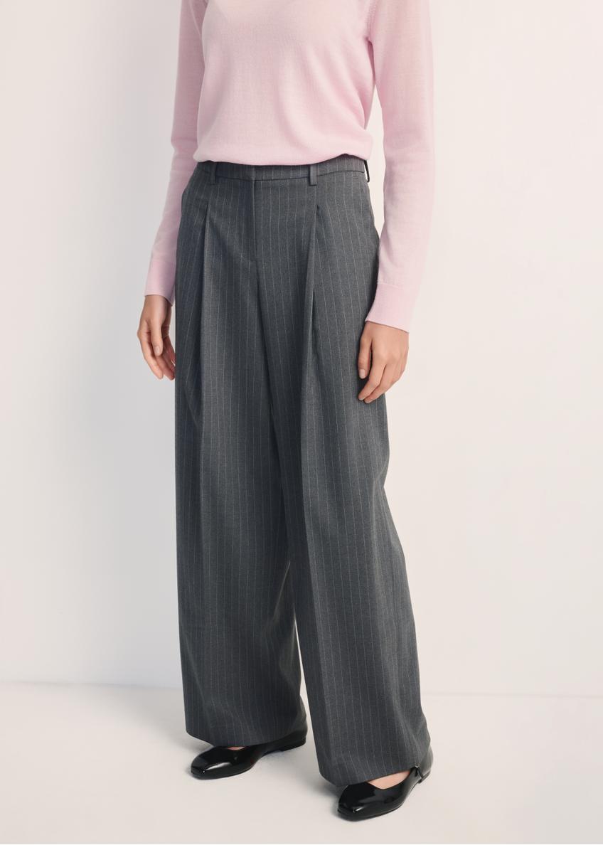 Gray women's trousers SPODT-0115-95(Z25)