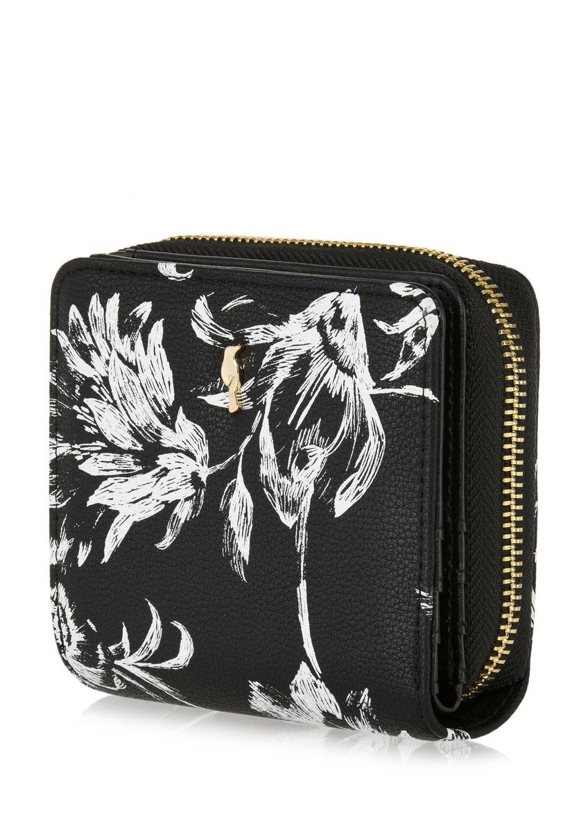 Women's small wallet in floral pattern POREC-0393-99(Z24)