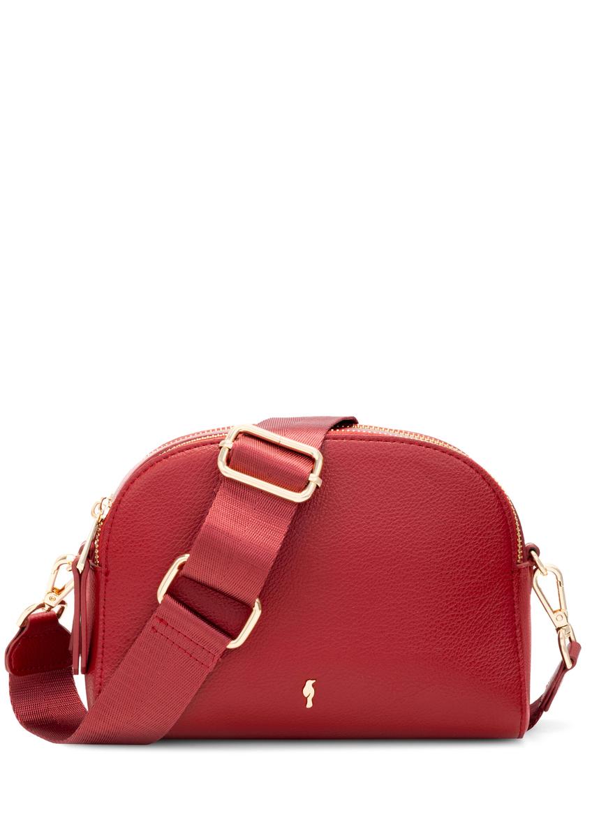 Small red women's handbag TOREC-0036E-42(Z25), front product view on white background.