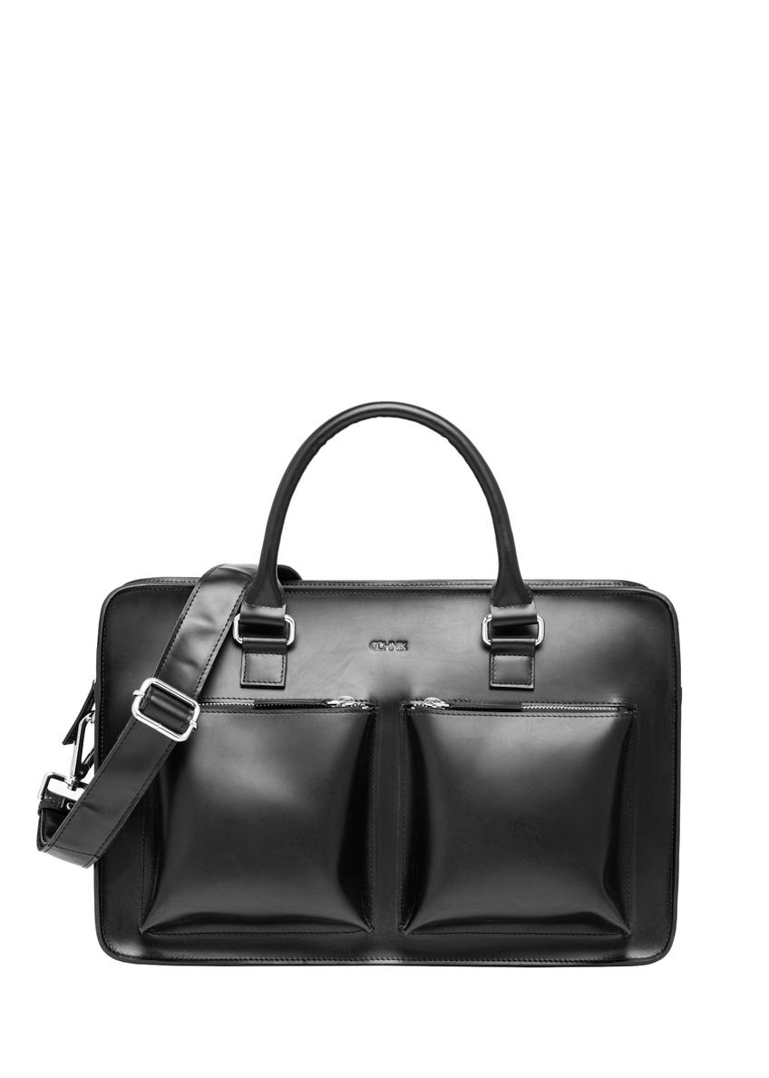 Black leather business briefcase TORMS-0531-99(Z26)