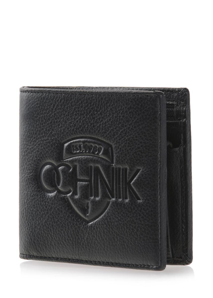 Men's leather wallet with embossing PORMS-0009A-99(W23)