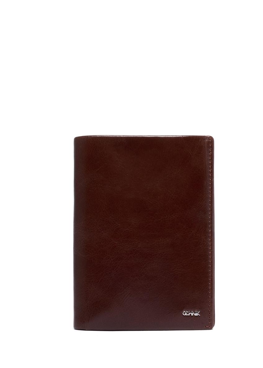 Light brown men's leather wallet PORMS-0737-1G(Z26), front product view on white background.