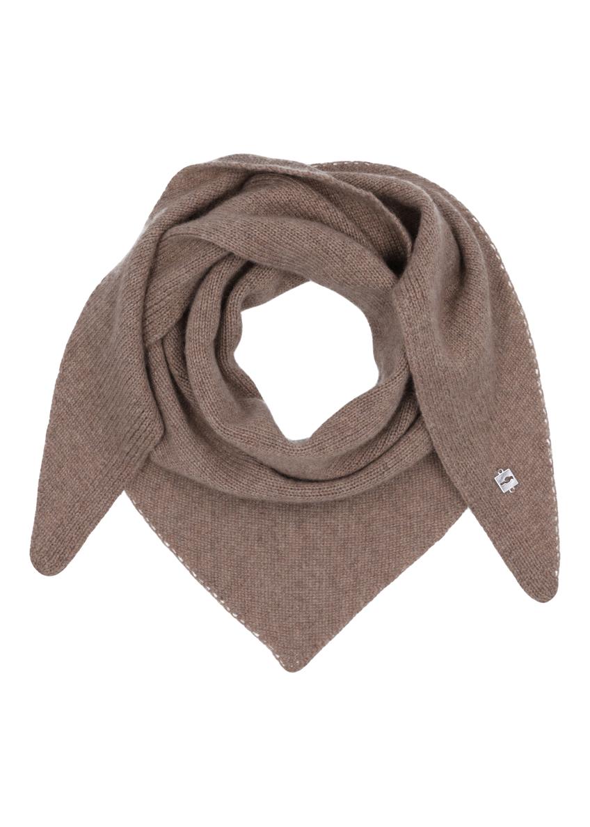 Women's cashmere scarf SZADT-0226-1K(Z26) - front product view, on white background.