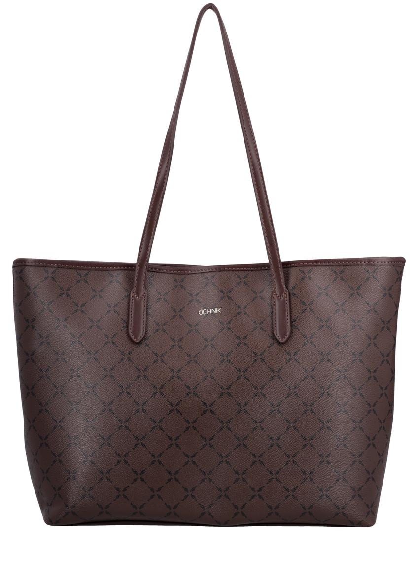 Branded women's shopper bag TOREC-1299-1P(Z26), front view of the product on a white background.
