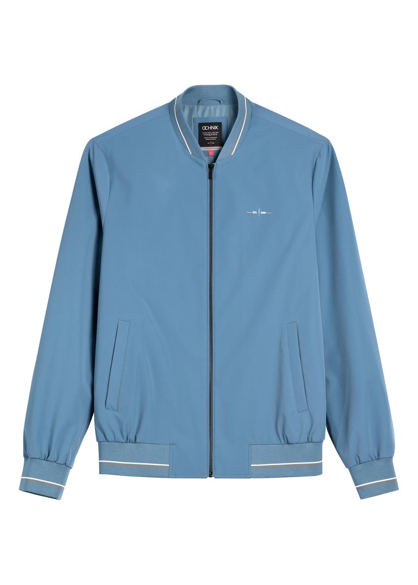 Men's Blue Nylon Jacket KURMT-0416-7C(W26)