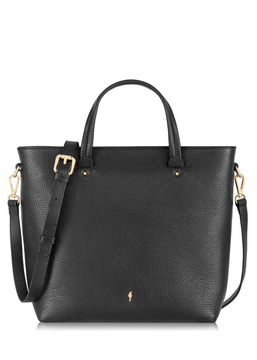 Black leather handbag for women TORES-0728B-99(W24)-08