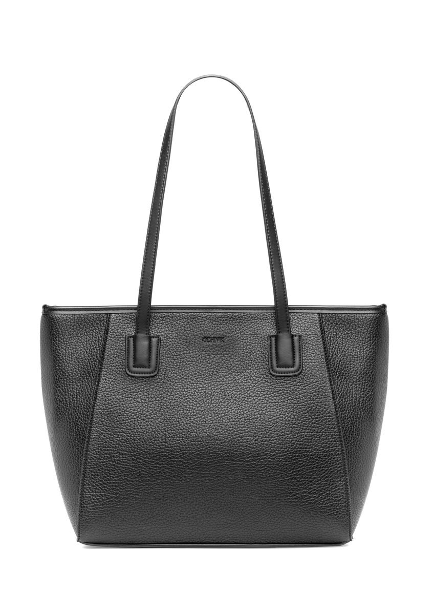 Black women's shopper bag TOREC-1162-99(W26)