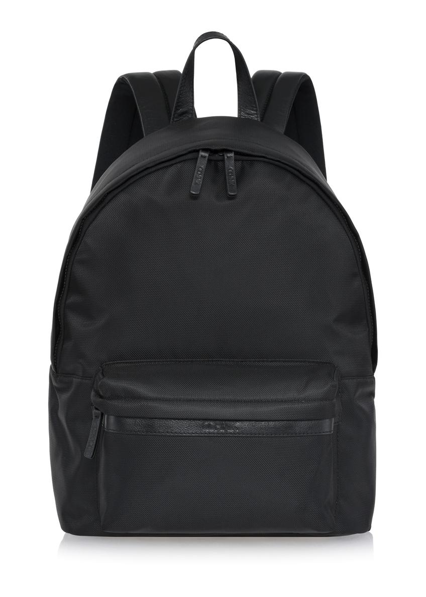 Black classic men's backpack PLCMN-0013-99(Z23)-01