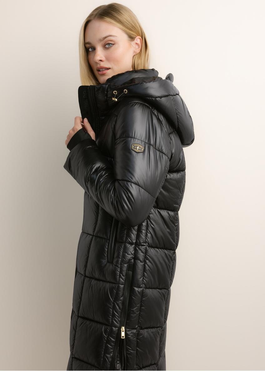 Black women's winter jacket KURDT-0677-99(Z26)