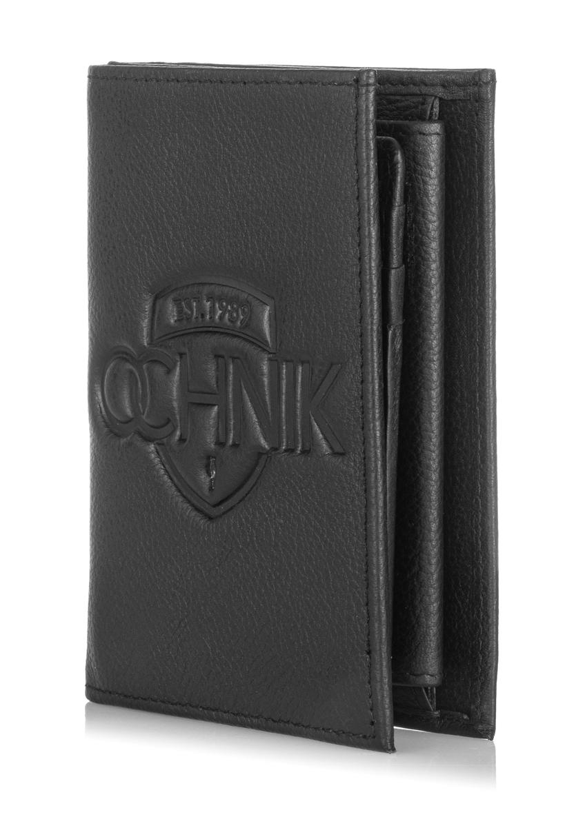 Men's leather wallet with embossing PORMS-0022A-99(W23)