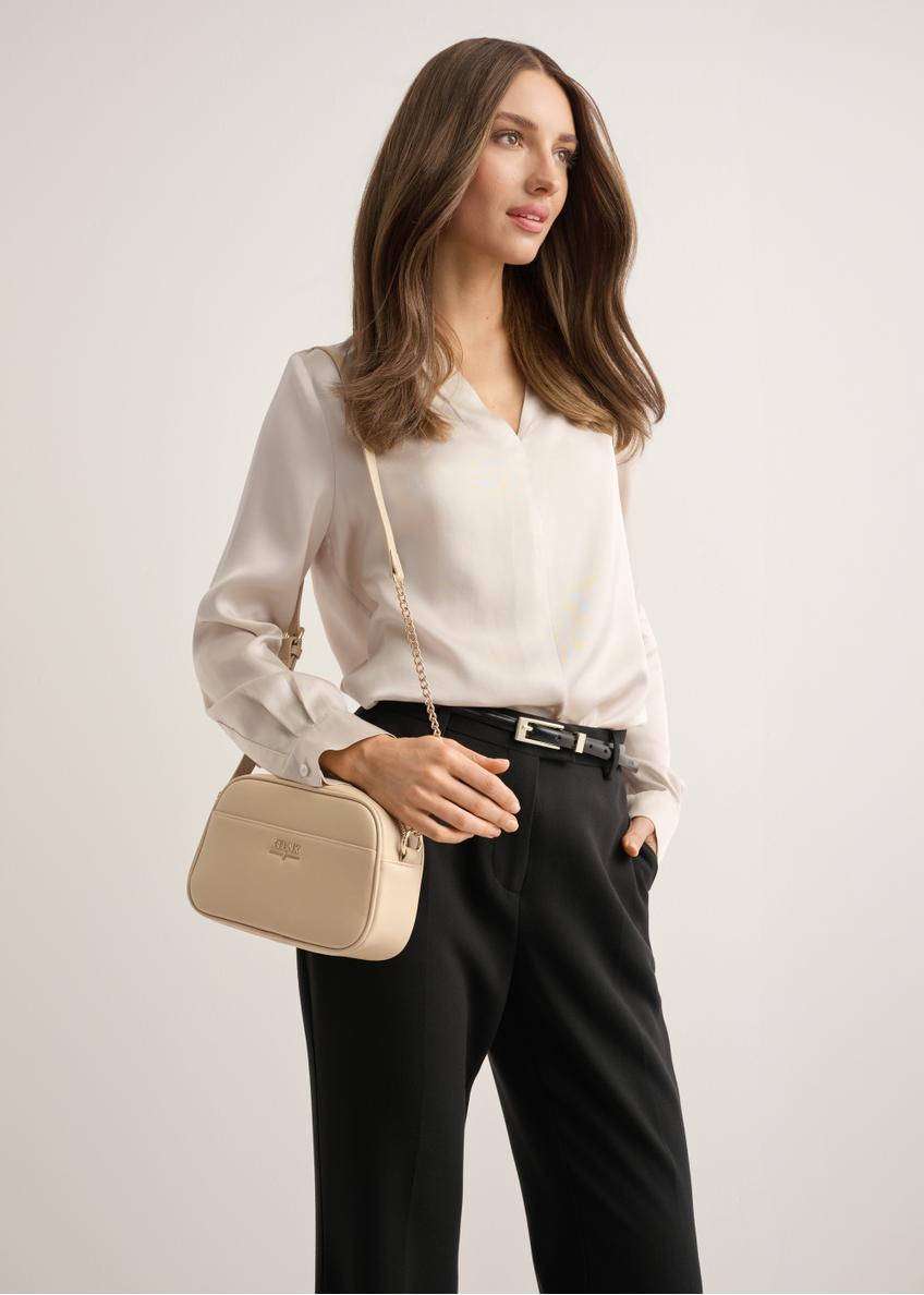 Beige small women's handbag TOREC-1285-1B(Z26)