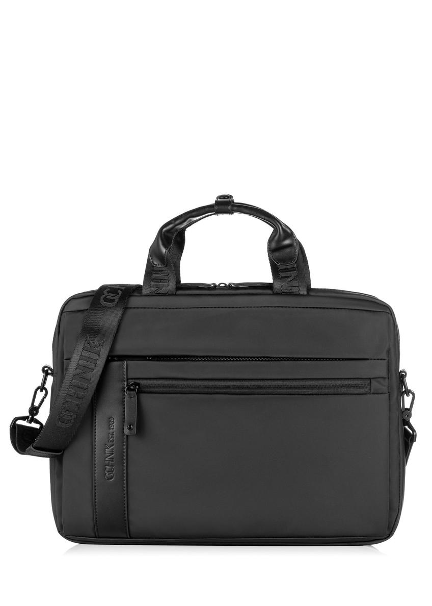 Black men's bag with handle TORMN-0203A-99(W23)-08