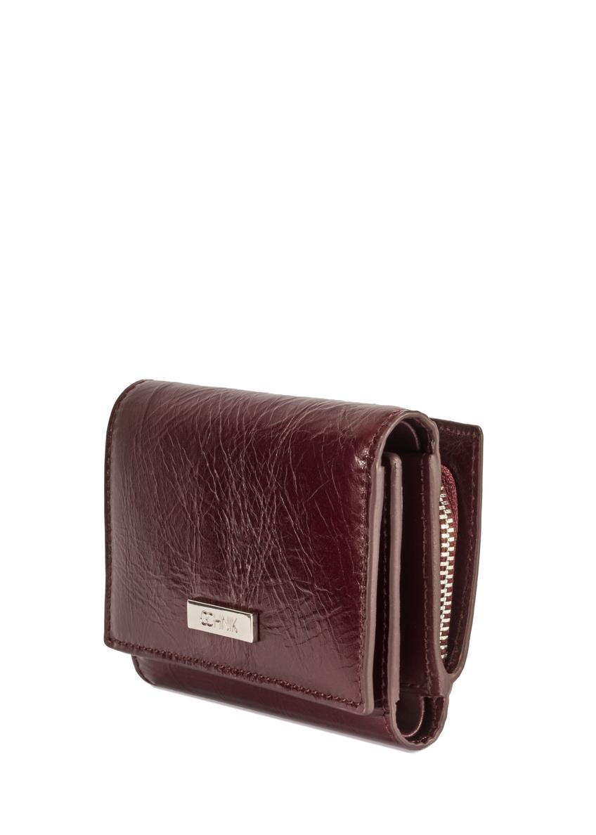 Small burgundy women's wallet PORES-0967-49(Z25)