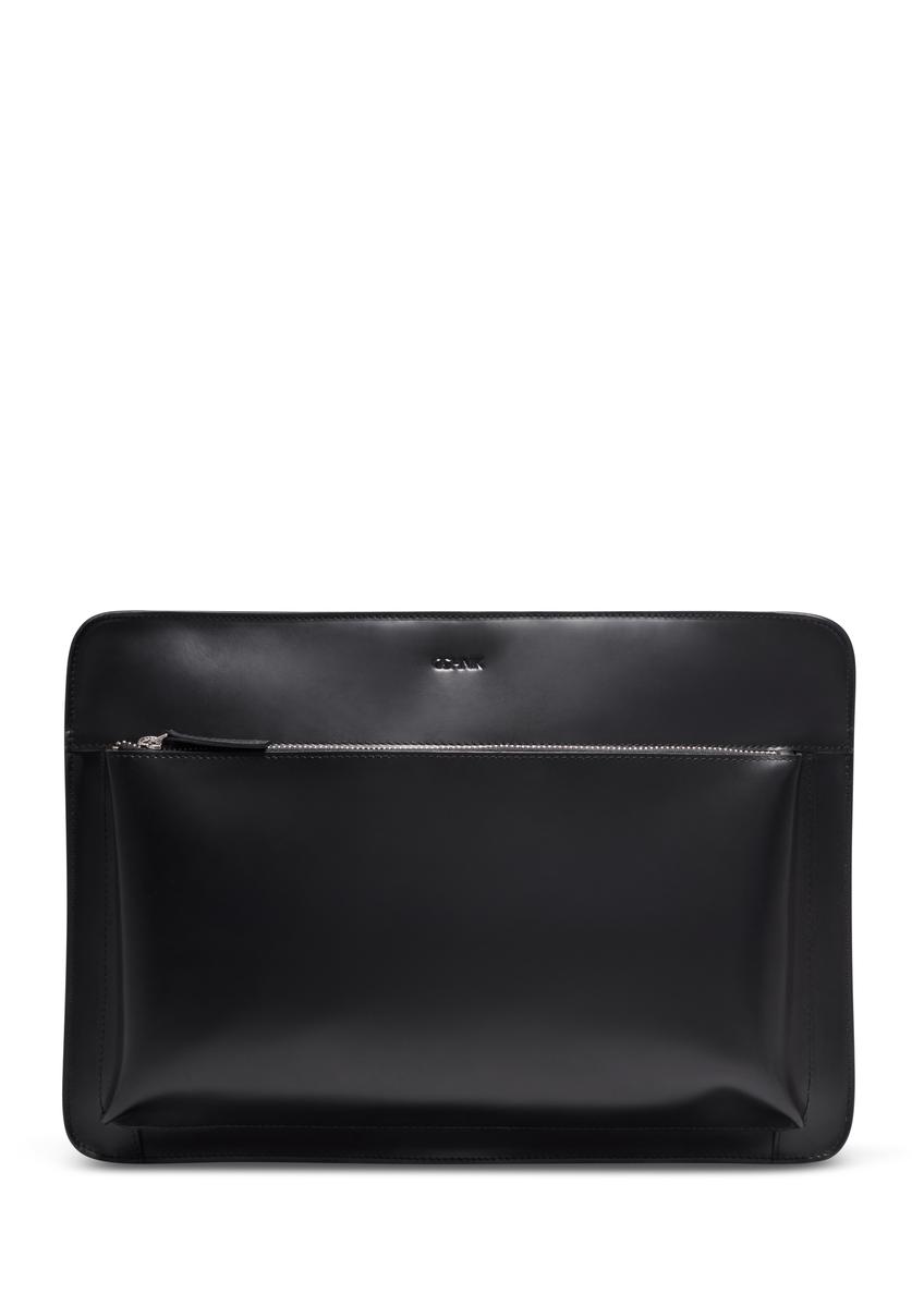 Black leather men's briefcase TORMS-0532-99(Z26)