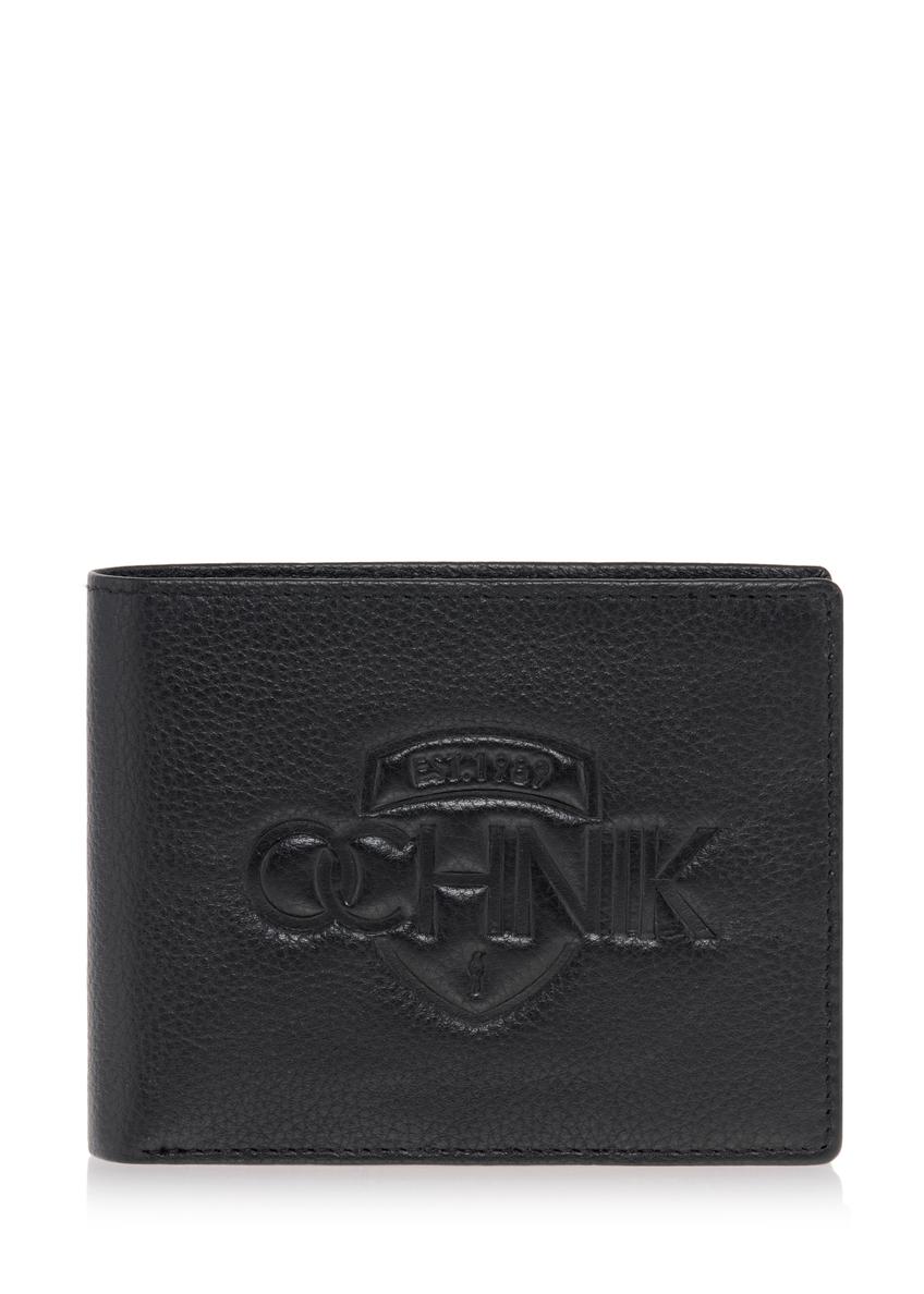 Men's leather wallet with embossing PORMS-0011A-99(W23)-08